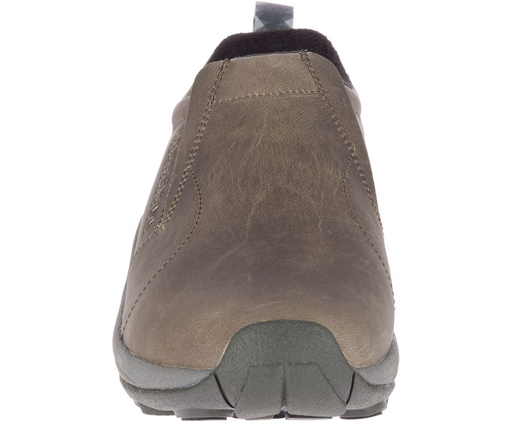 Merrell Slip Ons Męskie Brązowe - Jungle Moc Skórzane Waterproof Ice - 641385-GQS